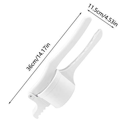 Aardappelpers Maken Stamper Aardappelpuree Wit Multifunctionele Professionele Stamper Aardappelpers met Verwisselbare… - Image 3