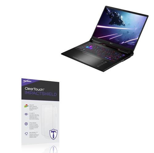 BoxWave Screen Protector Compatible With MSI Raider GE78 HX Smart TouchPad - ClearTouch ImpactShield (2-Pack), Impenetrable Screen Protector Flexible Film
