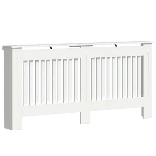 Cache-radiateur déco maison blanc rectangulaire 172 cm pour salon