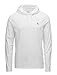 Produktbild POLO RALPH LAUREN Jersey Knit Hoodie Tee, weiß/marineblau, Medium