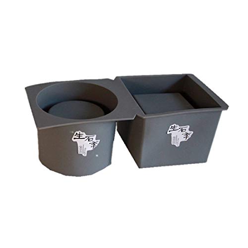 Yalulu - Juego de 2 moldes de silicona para macetas de cemento, moldes de silicona para plantas suculentas, macetas, cemento, moldes para hormigón, moldes para manualidades
