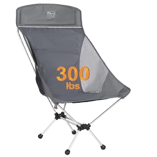 Timber Ridge Lightweight Highback Folding Chair folded