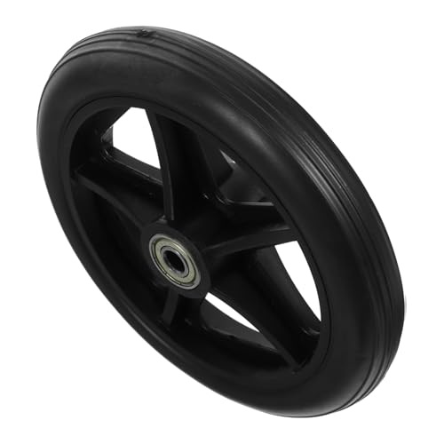 FOMIYES Wheelchair Front Wheel 6 Inches Rubber Wheel Replacement Part for Wheelchair Universal Fit