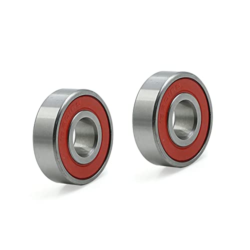 A ABSOPRO 6201RS Double Sealed Deep Groove Ball Bearing 12x32x10mm (Set of 2)