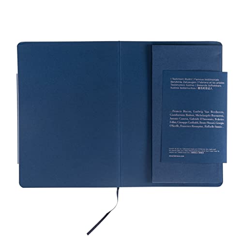 Carnet de notes Fabriano Ecoqua Plus cousu signé A5 bleu foncé - 7