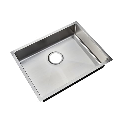 Wells Handcrafted 23-inch 18-gauge Undermount Single Bowl ADA Compliant Stainless Steel Kitchen Sink