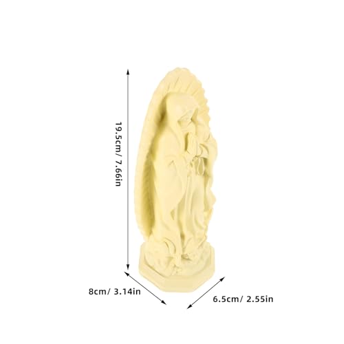 Estatua Virgen María 7.67 Pulgadas Decoración Religiosa miniatura 2