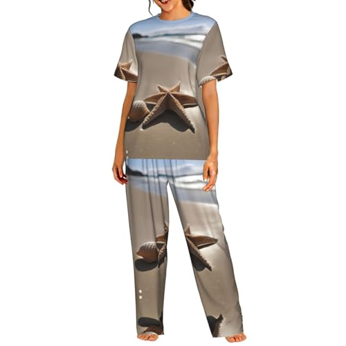 Pyjama doux femme manches courtes idéal pour les soirées cocooning et week-ends d'été