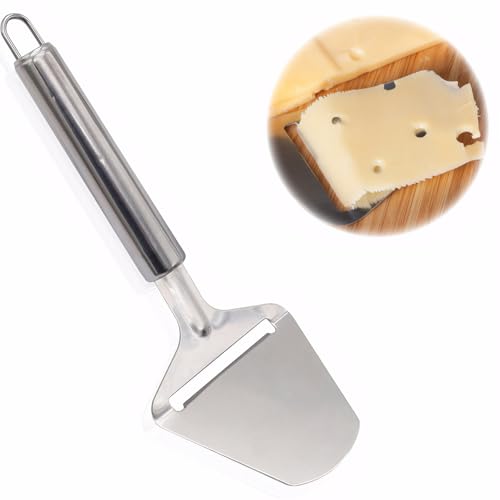 MAEXUS Trancheuse à fromage, coupe-fromage, couteau à fromage en acier inoxydable, pour fromages durs et coupés, coupe-beurre, parfait pour couper le fromage