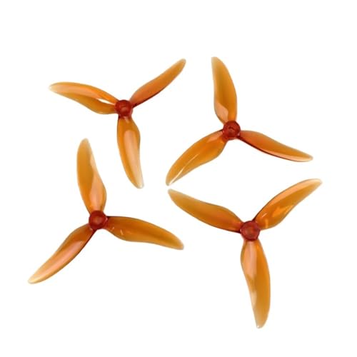 Hélice 3 pales 51499 orange pour drone FPV et moteur 2205