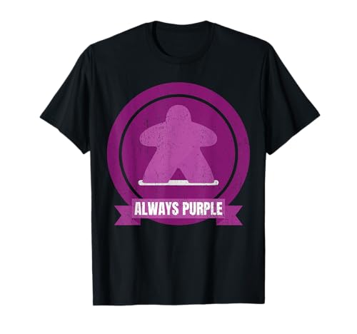 Always Purple Meeple Design Divertido Juego de Mesa para Jugadores Camiseta