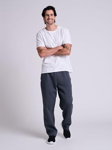 Image of Russell Athletic Men's Dri Power Fleece Open Bottom Sweatpants with Pockets, Relaxed Fit, Moisture Wicking