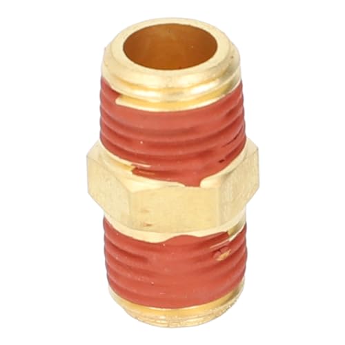 ZAWELIYO 20 Peças 1/4 NPT a 1/4 NPT Macho Encaixe Acoplamento Sextavado de Latão Com Camada de Borra