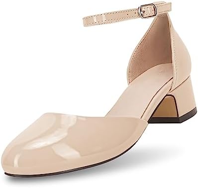 Girls Toddler Dress Shoes Flower Princess Mary Jane Low Chunky Heels Wedding Party Pumps Little Big Kid