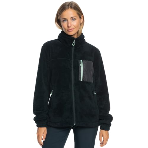 Roxy Alabama - Technical Fleece for Women - Chaqueta Polar técnica - Mujer - Negro.