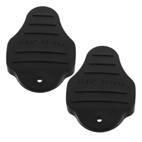 2 Piezas Placa de Bloqueo del Pedal de Bicicleta Accesorio de Cubierta de Tacos para Zapatos reemplazo de la Cubierta de la Cala de los Zapatos Tacos Cubre Juventud tipe Negro
