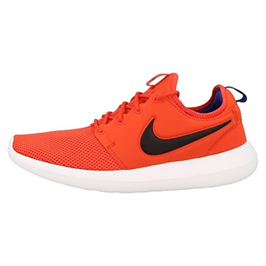 Nike Herr Roshe två träningsskor, Orange Max orange svart Dp Nght vit - 42.5 EU