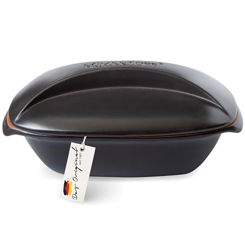 Römertopf CULINARIO - Casseruola per 4 persone, 3 litri, con coperchio in ceramica, per stufare, arrostire e cuocere a vapore, adatto al forno