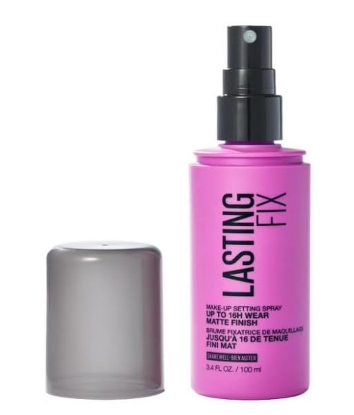 Face~studio Lasting Fix Makeup Setting Spray, Matte Finish, Up to 16-Hour Wear, 3.4 fl oz- 1 pack