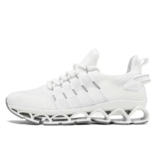 Image of Mens Running Shoes Mesh Breathable Trail Runners Fashion Sport Blade Walking Tennis Sneakers