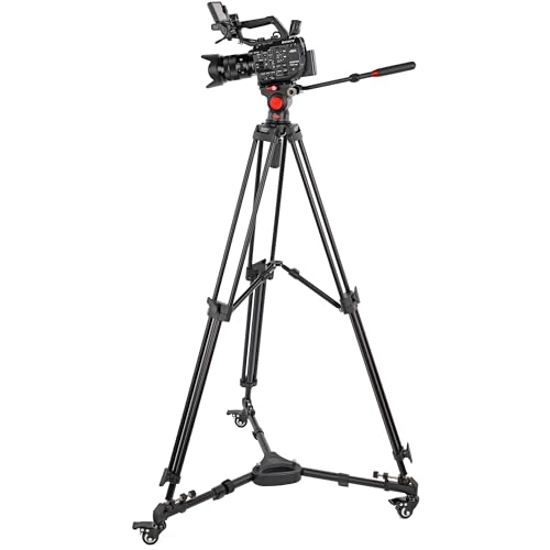 ayex Stativwagen Rollwagen Stativdolly aus Aluminium bis 18kg Tragfähigkeit