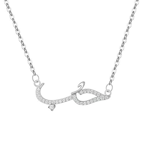 Colliers pour filles anti-allergie argent 925 crocodile pendentif oxyde de zircon