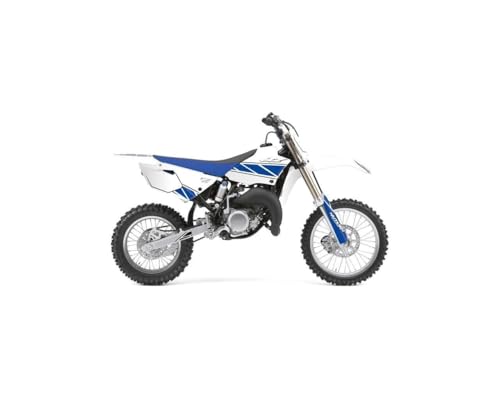 Kit déco pour Yamaha 85 YZ avec autocollants réplica blanc bleu résistants