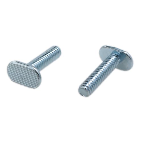 Image of yukata 12 Pack 1 /4-20 T Track Bolts 1 Inch Long for Woodworking Jigs | Zinc-Plated Carbon Steel; Smooth T Heads; Clean Threads; Fits Compatible Track Systems;for Fixtures, and Aluminum Rails