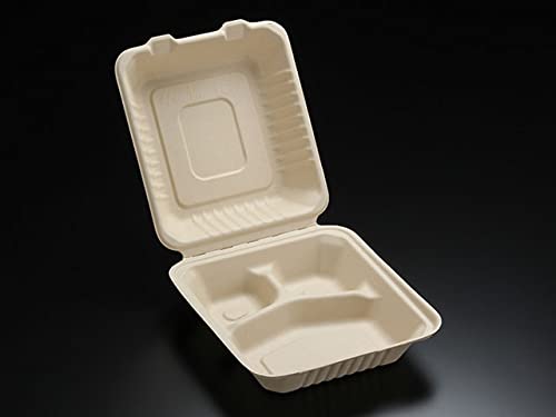 Amazon.co.jp: パックスタイル エコ容器 BB竹バガス ランチ 200-220-3