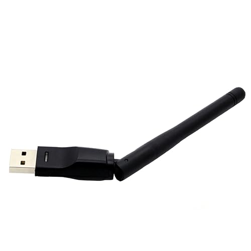 HOMSFOU Adaptador WiFi USB Inalámbrico Portátil con Antena Compatible Rápida y Estable PC y Laptop