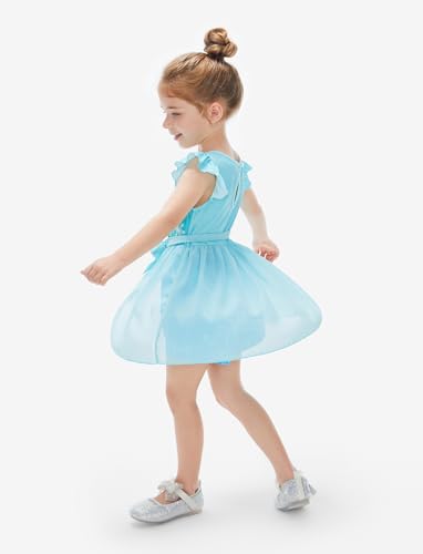 Disney Vestido infantil Frozen Elsa para meninas, tutu, vestido de tule, casual, vestido de princesa