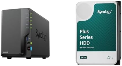 Amazon.co.jp: Synology NAS 2ベイ DiskStation DS224+ & Synology HDD 