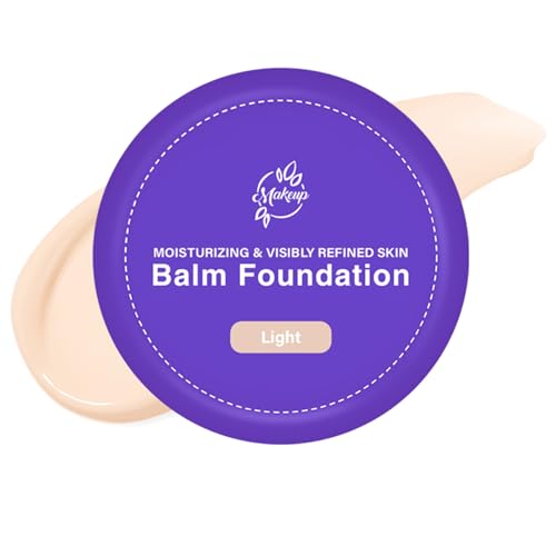 Balm Foundation for Mature Skin Tattoo Cover up Hydrating Full Coverage Long-Lasting & Waterproof for All Skin Types Portable 20g(Fair)