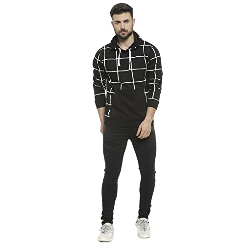 Image of CAHOOT Men's Regular Fit Sweatshirt with Hoodie for Casual Wear | Cotton Full Sleeve Sweatshirt Crafted with Comfort Fit and High Performance for Everyday Wear