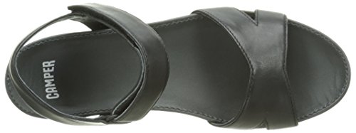 Camper Women's Micro Heeled Sandal, Black, 37 Eu/7 M Us #TOP4