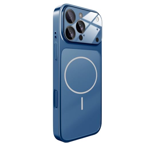 Image of Magnetic for iPhone 17 Pro Max Phone Case, [Compatible with MagSafe], Screen Protector X1, [Military Grade Drop Protection],Matte Finish,Slim,Shockproof,Protective (Blue, 17 PRO max)