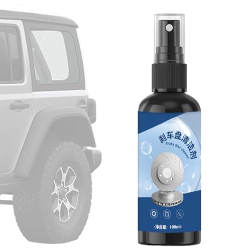 100ml Disc Brake Cleaner, Heavy Duty Professional Strength Cleaner for Cars, Motorcycles, Brakes Pad and Rotors, Removes Brake Dust, Oil, and Contaminants, Automotive Maintenance, Workshop, Garage Use