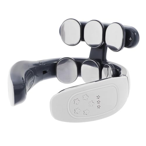 ROMISBABA Masajeador De Cuello Inteligente 6 Cabezas Recargable Pulso Térmico Portátil Para Alivio Cervical Casa Herramienta Ergonómica Cómodo Uso Diario Para Adultos