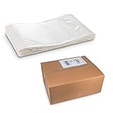 Clear Plastic Resealable Blank Envelope Pouch for Packing List - Return Label, Documents Keeps Paper...