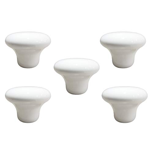 Dolity 5 puxadores de cerâmica para porta, maçaneta de gaveta, armário de cozinha, puxador de gaveta