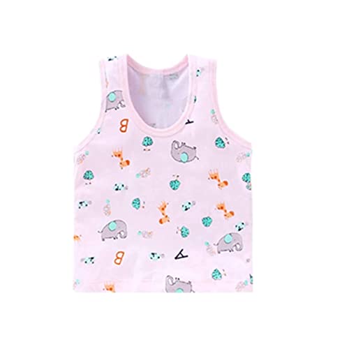 Image of KIKE New Born Baby Pure Cotton Printed Regular Fit Sando Innerwear Baniyan Kids Vest Infants Sleeveless Undershirts for Cute Boys Girls 0-24 Months Pack of 6
