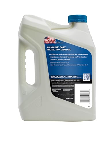 Image of Valvoline High Performance SAE 80W-90 Gear Oil 1 GA, Case of 3