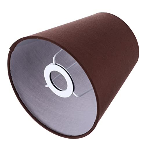 SOPOTUTU Abat Jour Marron pour Lampe de Table et Murale Accessoire de Protection Facile à Installer Adapté Chambre et Salon