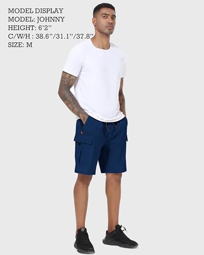 Image of Men's Cargo Shorts Quick Dry Lightweight Stretch Hiking Shorts for Men with 5 Pockets No Lining