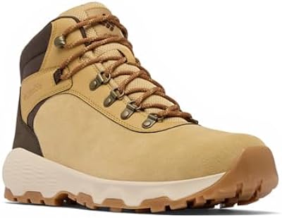 Columbia Men's Newton Wander Walking Shoe in Curry/Cordovan