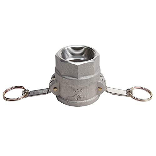 2" X 2" Alumnim Camlock Fittings - Hose Coupler - Type D Female Cam Lock Hose Adapter - Female Threaded Npt Cam & Groove #TOP4