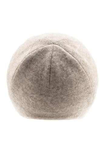 Sterntaler Mütze Wolle – weiche Unisex Babymütze mit Kaschmir-Feeling – Kindermütze aus Wolle (Merino) mit Bindebändern & Wolljersey-Futter - ab Geburt – Sand, Größe 43