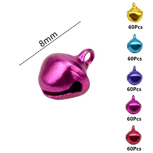 300Pcs Colorful Small Jingle Bells With Storage Box - Image 2