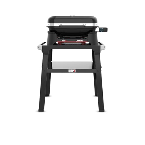 Support stable Weber Lumin noir pour surélever votre barbecue de table