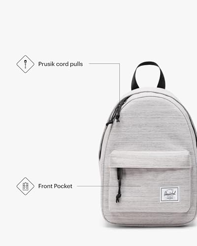Image of Herschel Classic Backpack, Light Grey Crosshatch, Mod Mini - 6.5L